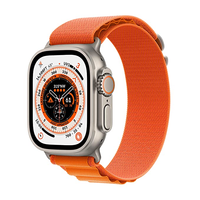 Smart Watch 8 Ultra Smartwatch GPS + Cellular, Fitness Tracker, Oxygen Level, Long-Lasting Battery, Always-On Display - 1 Year Warranty | Easy 14-Day Returns - Earbuds (Free)